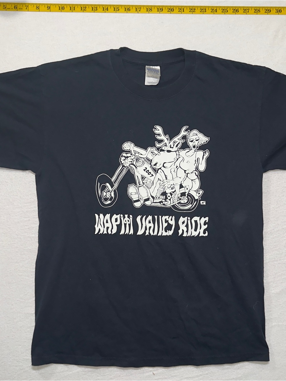 Wapiti Valley Ride Black Graphic Tee